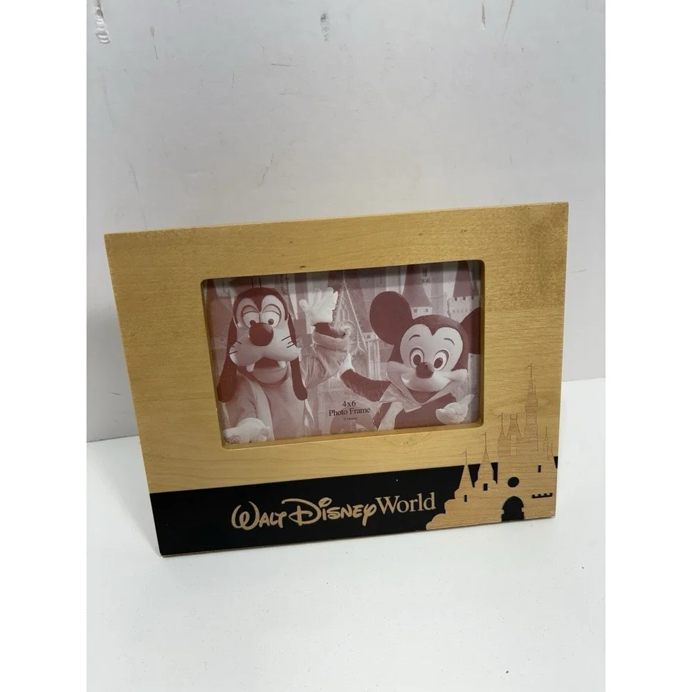 Walt Disney World Photo Picture Frame Wooden 4x6